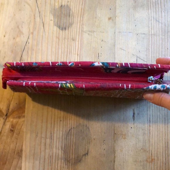 Boho clutch in Red Print - Picture 4 of 6